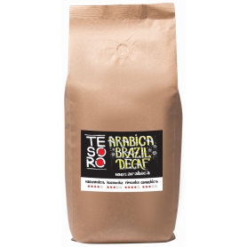 КОФЕ В ЗЕРНАХ БРАЗИЛИЯ DECAF 1КГ АРАБІКА 100%  TESORO