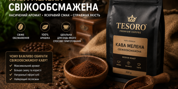 Кава мелена свіжообсмажена 