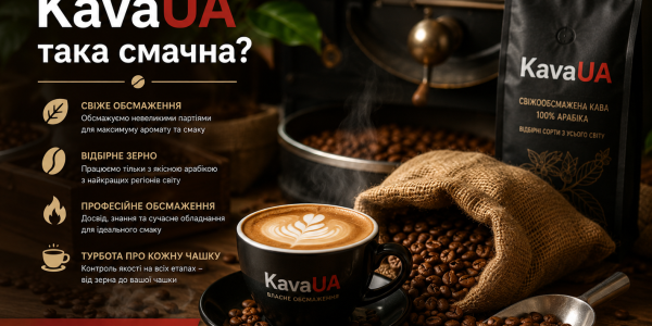 Чому кава KavaUA така смачна? Від зеленого зерна до ідеальної чашки